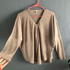 Joan Vass Zip Sweater